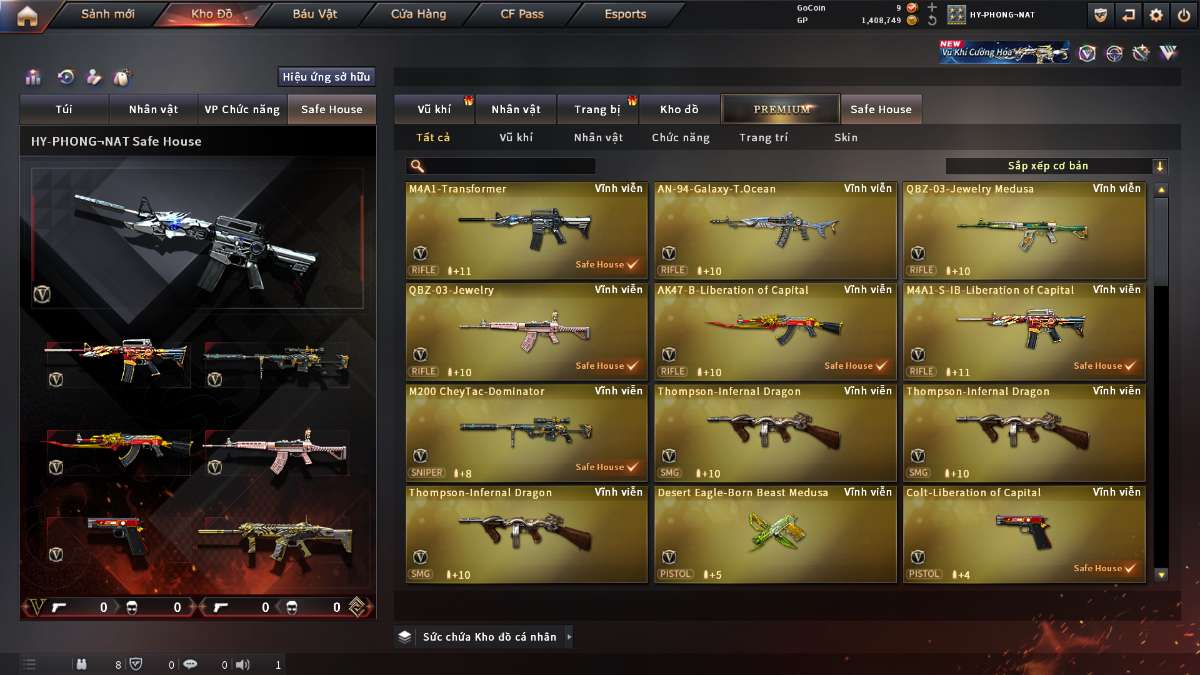 shop acc cf uy tin gia re